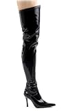 Thigh High Boots With 3 3/4 Inch Stiletto Heel.