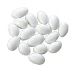 Grecian Imports Brand - Jordan Almonds - White - Polished (shiny) 1 pound