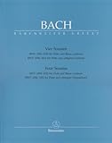 Vier Sonaten BWV 1034-1035 fuer Floete und Basso continuo. BWV 1030, 1032 fuer Floete und obligates Cembalo-