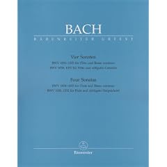 Vier Sonaten BWV 1034-1035 f�r Fl�te und Basso continuo. BWV 1030, 1032 f�r Fl�te und obligates Cembalo