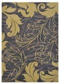 Hand Tufted Acanthus Foliage Wool Rug - 5x8.