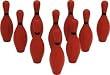 Colored Bowling Pin Sets Red - Sports Bowling Equipment - Set