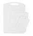 Neoflam White Cutting Board Set - 3 Piece - Kitchen Foundations, Plastic, Basic, Dishwasher Safe, BPA-Free, Drip Juice Groove, Handle