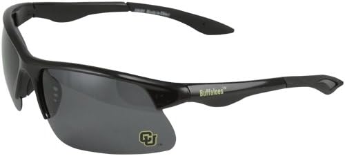 NCAA Colorado Buffaloes Collegiate Polarized Sunglasses, Sport Rim, Black