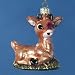 Pack of 6 Baby Rudolph the Red Nose Reindeer Glass Christmas Ornaments 3.5"