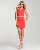 bebe Eloise Asymmetric Neckline Dress