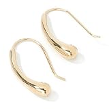 10K Gold Artform Teardrop Dangle Earrings