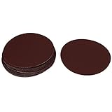 uxcell サンディングディスク　研磨布製　ブラウン　 15cm径 20個入り