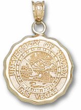 Las Vegas (unlv) Runnin Rebels "seal" Pendant - 10kt Gold Jewelry Picture