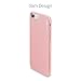 iPhone 7 Case, CaseCrown Lux Glider Case (Rose Gold) w/Matte Finish & Felt Interior