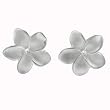 Sterling Silver Plumaria Earrings