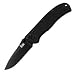 Ascender Drop Point, Black G-10 Handle, Black Blade, Plain