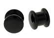 Acrylic Plug Plain Black - 4G - Sold as a Pair