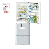 【エコポイント対象商品】パナソニック 427L 5ドア ノンフロン冷蔵庫（クリアグレー）Panasonic ECO NAVI NR-E434T-H