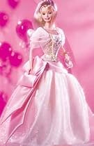 Barbie 1998 First In A Series Collector Edition 12 Inch Doll - Birthday Wishes Barbie with Pink Birthday Dress with Sash and Bow, Jewelry, Pumps, Hairbrush and Doll Stand