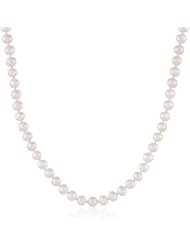 14k Gold White Freshwater Cultured AA Quality 5.5-6mm Pearl Necklace