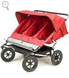 2007 MOUNTAIN BUGGY URBAN TRIPLE STROLLER - RED DOT