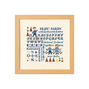 【クリックで詳細表示】ししゅうキット 7300(ベージュ) ペレッテの小さな世界 ブルーマリーン 4590g