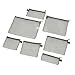 Travelon Set of 7 Packing Envelopes, Clear with Black Trim, Assorted Sizes