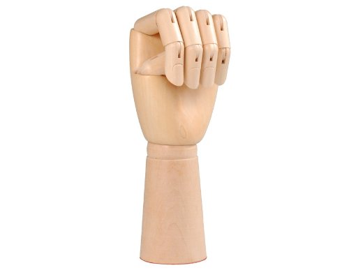 Wooden Manikin Hand with Moveable Joints