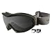 Wiley X Nerve Goggles Foliage Green Frame w/2 Lens Set - Smoke Gray, Clear