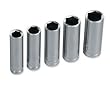 3/8 Deepwell Socket SAE - 5 Pieces