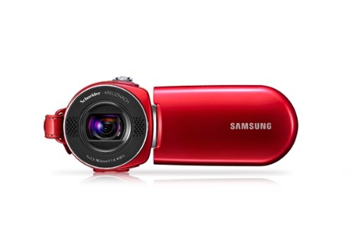 Samsung SMX-F30 Camcorder (SD/SDHC-Card, 34-fach opt. Zoom, 6,9 cm (2,7 Zoll) Display) rot