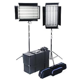 ALZO Dimmable Video Pan-L-Lite 2 Light Quad Kit w/cases