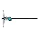 Brown & Sharpe TESA IP67 LCD Depth Gauge with Short Cut Measuring Face, Caliper Type, Metric