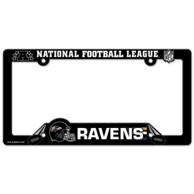 Baltimore Ravens Black Plastic License Plate Frame