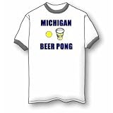 Michigan Beer Pong Ringer T-Shirt