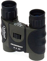Celestron Outland 8X25 Compact Waterproof Binoculars with Rubber Coating & Comfort Grip