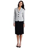 Lesuit Women's Jacquard Skirt Suit