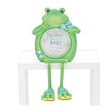Frog Picture Frame Baby Boy Shower Holds 2.5 X 2.5... by