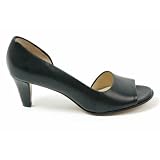 Peter Kaiser Jamala 06349/118 open toe side cut out dressy shoes in navy leather