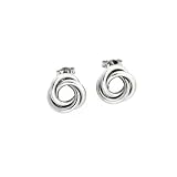 Karat Platinum Love Knot Earrings