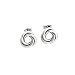 Jewelry : Karat Platinum Love Knot Earrings