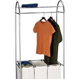 Whitney Design 7025 3-Bag Laundry Center, Silver