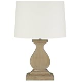Rectangle Base Wood Lamp In Mushroom complete