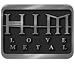 HIM Love Metal Belt Buckle