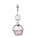 Navel Ring With Cupcake Navel Ring With Cupcake