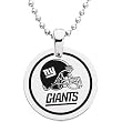 Stainless Steel New York Giants Name Logo Necklace