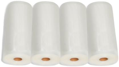 4 - 8"x50' Vacuum Sealer Bag Rolls Commercial Grade FoodSaver Type, Garden, Lawn, Maintenance