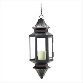  Hanging Moroccan Lantern Glass Outdoor Candleholder