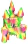 Exotic Environments Funky Fluorescent Castle