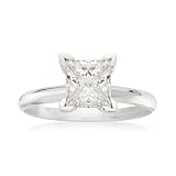 1.50 Carat Diamond Solitaire RSVP Engagement Ring In 14kt White Gold