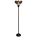 Tiffany Style Dragonfly Torchiere Floor Lamp in Blue Shade
