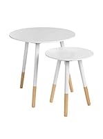 Premier Interiors Set Mesa Auxiliar 2 Uds. Viborg