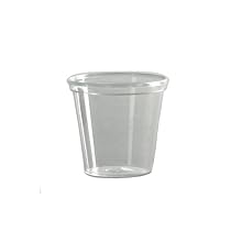 Comet P10 1 oz Clear Polystyrene Portion/Shot Glass (50 Packs of 50)