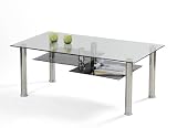 Presto mobilia 10195 Couchtisch Northpole 110 x 60 x 45 cm glas